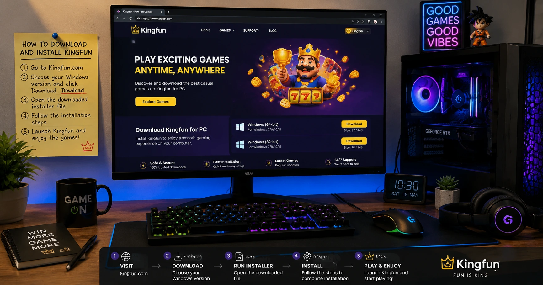 Hướng Dẫn tải game kingfun và trải nghiệm những trò chơi hấp dẫn - image 2